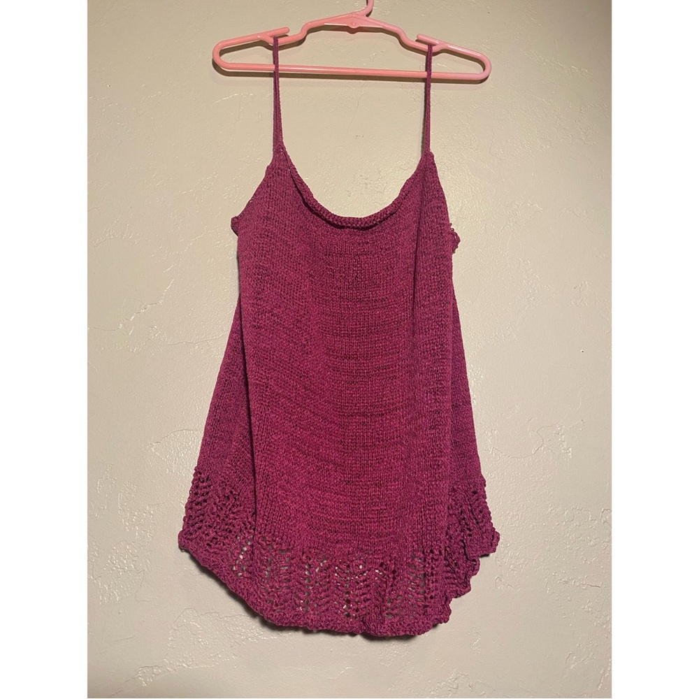 Crocheted Spaghetti Strap Top